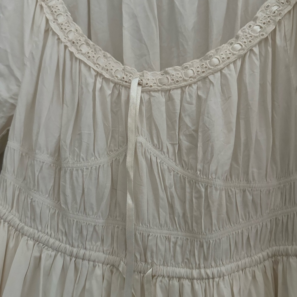 Christy Dawn Ivory White Eyelet Maxi Dress - Picture 5 of 7